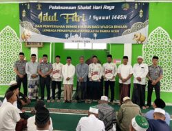 Sebanyak 5.604 Narapidana di Aceh Terima Remisi Idulfitri 1445 H