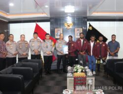 Kapolda Sumsel Terima Audiensi Ketua Komunitas Mahasiswa Papua Sriwijaya